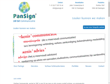 Tablet Screenshot of pansign.nl